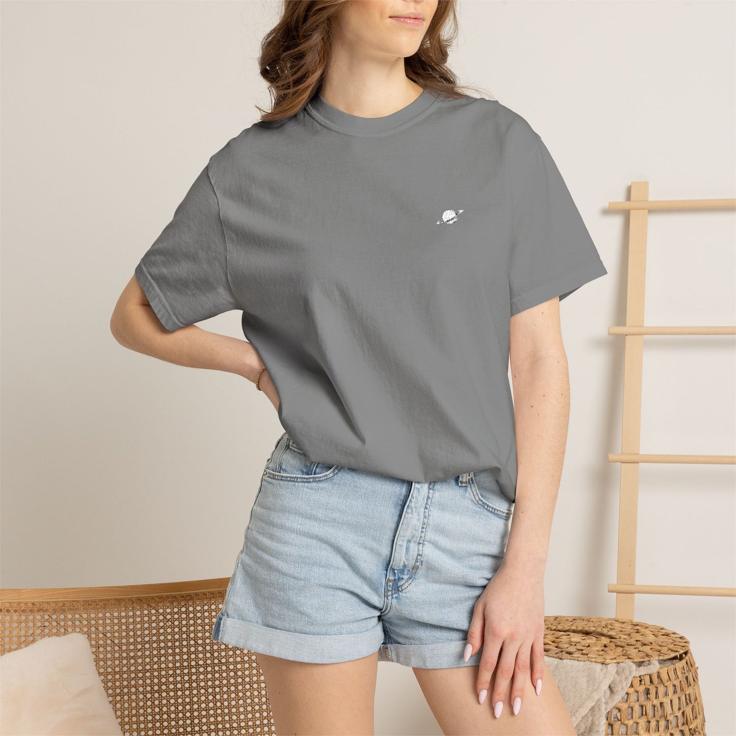 Saturn - White Logo T-Shirt